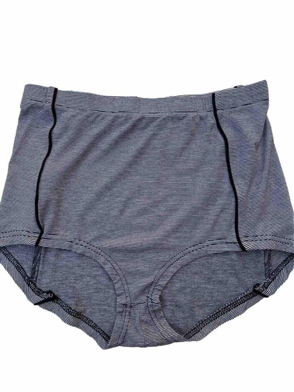 Rehab Good Day to Tie Hard Horizontal Black Pinstripes High Waist Shorts Size S
